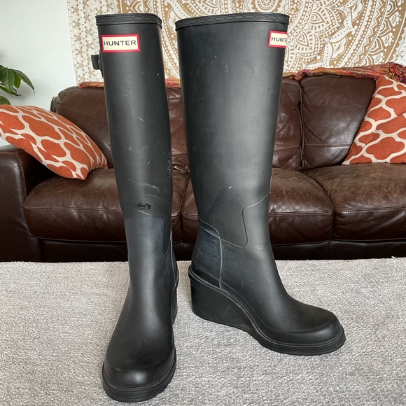 Hunter Shoes - Hunter Wedge Rain Boots